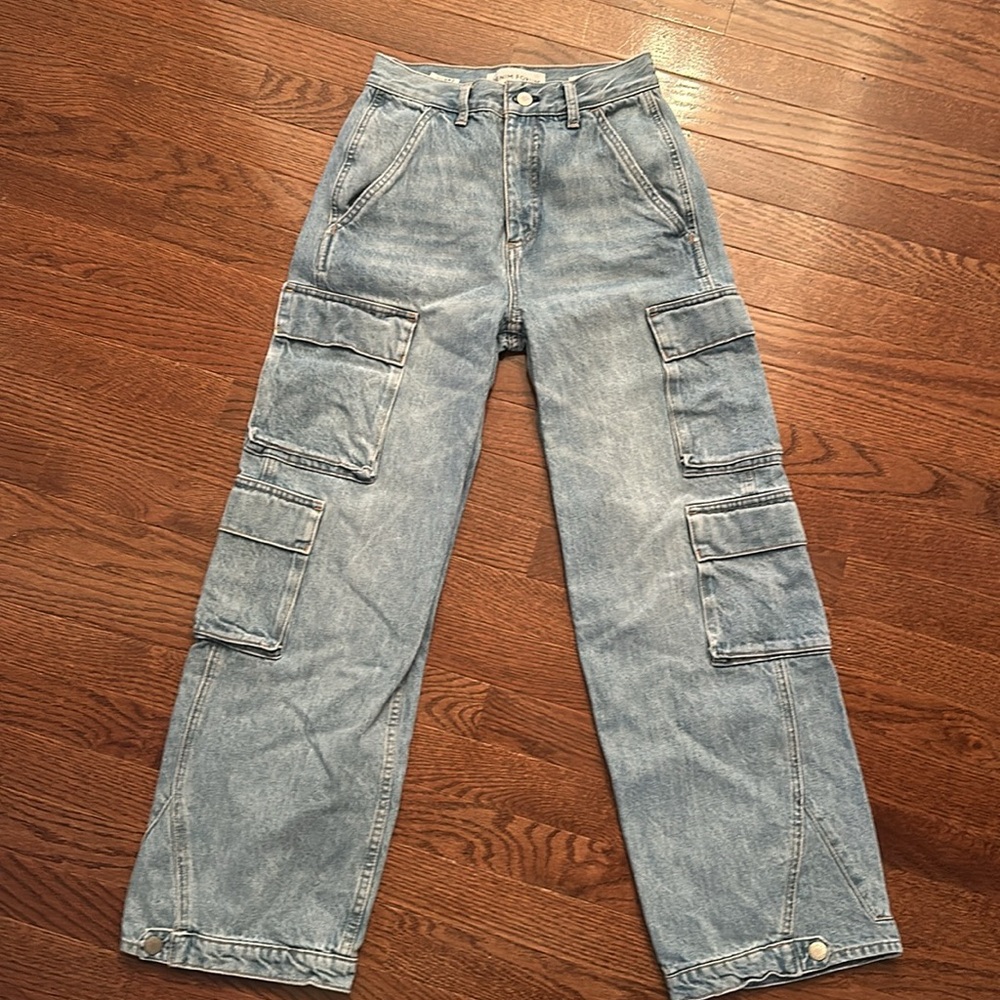 Aritzia high rise cargo jeans